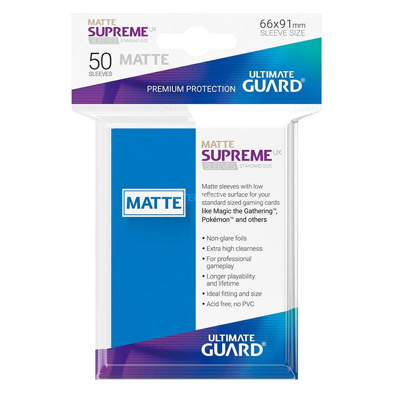 Ultimate Guard Card Sleeves Supreme UX Matte Standard Size-Royal Blue-Ultimate Guard-Ace Cards &amp; Collectibles