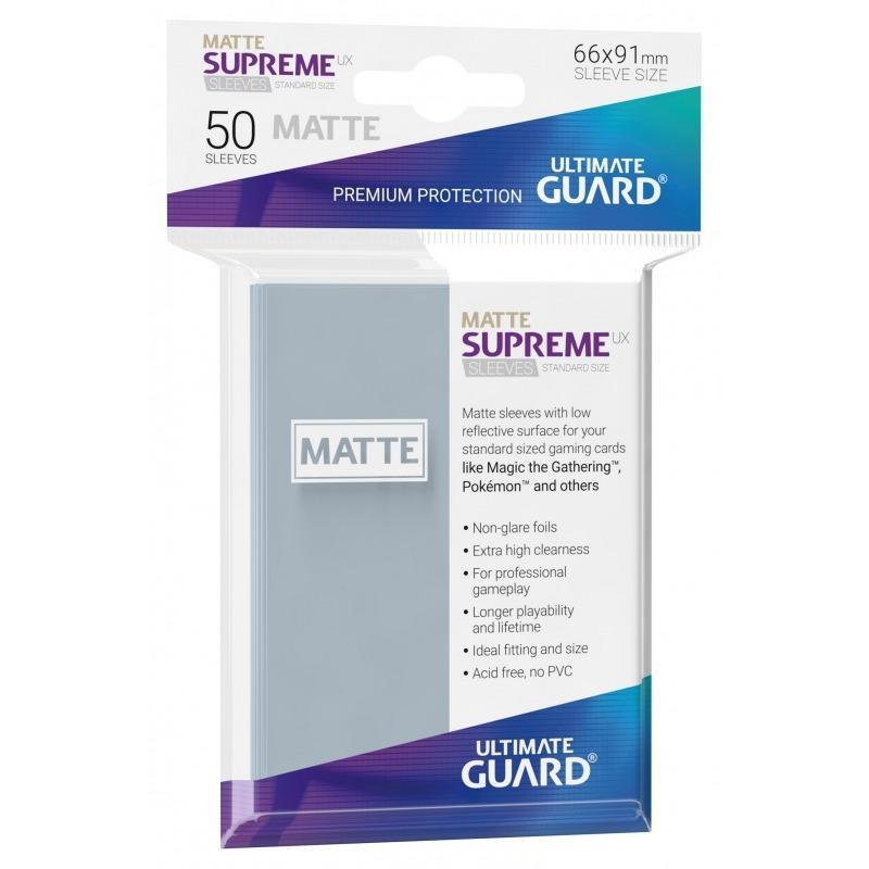 Ultimate Guard Card Sleeves Supreme UX Matte Standard Size-Transparent-Ultimate Guard-Ace Cards &amp; Collectibles
