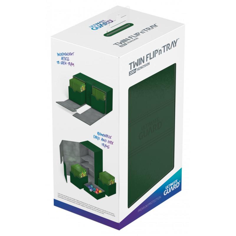 Ultimate Guard Deck Box Flip'n'Tray™ 200+ XenoSkin™-Green-Ultimate Guard-Ace Cards & Collectibles