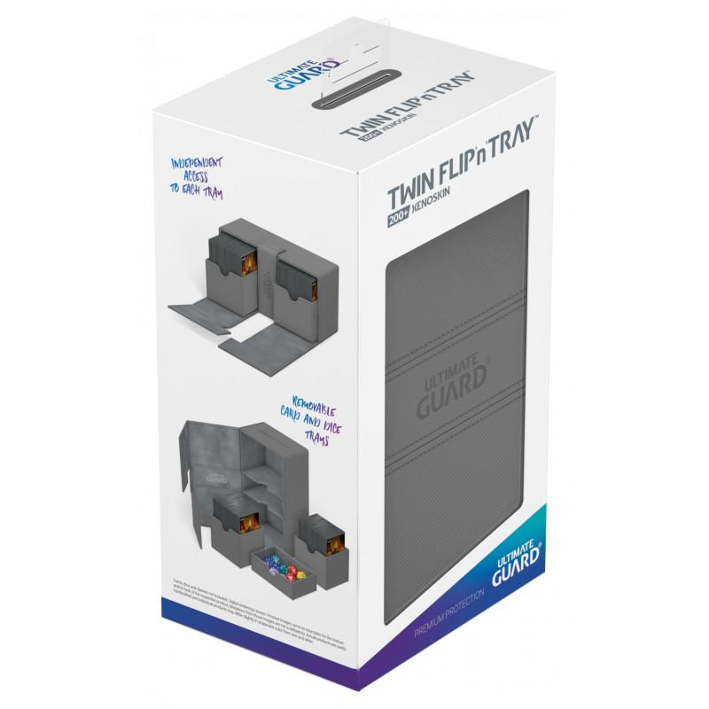 Ultimate Guard Deck Box Flip'n'Tray™ 200+ XenoSkin™-Grey-Ultimate Guard-Ace Cards & Collectibles