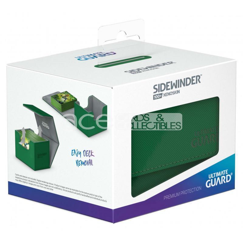 Ultimate Guard Deck Box Sidewinder™ 100+ XenoSkin™-Green-Ultimate Guard-Ace Cards &amp; Collectibles