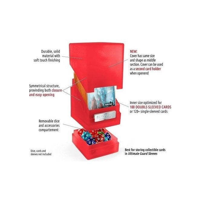 Ultimate Guard Monolith Deck Box 100+ (Translucent Color) - Ace Cards Sdn Bhd Ultimate Guard Monolith Deck Box 100+ (Translucent Color) - Ace Cards Sdn Bhd