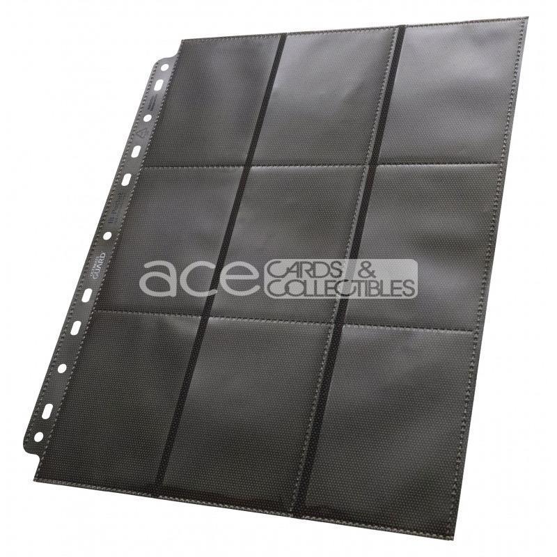 Ultimate Guard Side-Loading Pages 18-Pocket Black Colour for Card Album / Binder-Loose Page (1pcs)-Ultimate Guard-Ace Cards &amp; Collectibles