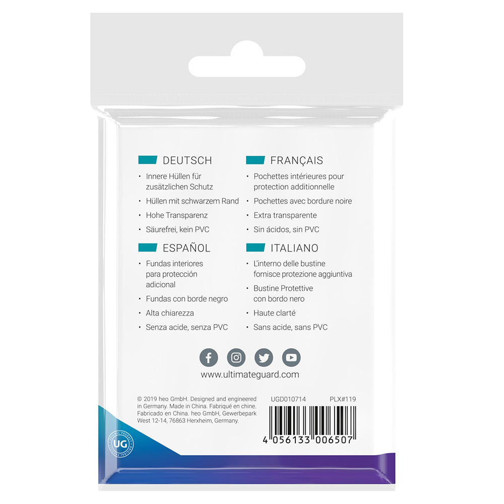 Ultimate Guard Standard Size Bordifies Sleeves 100pcs - Black Corner-Ultimate Guard-Ace Cards & Collectibles