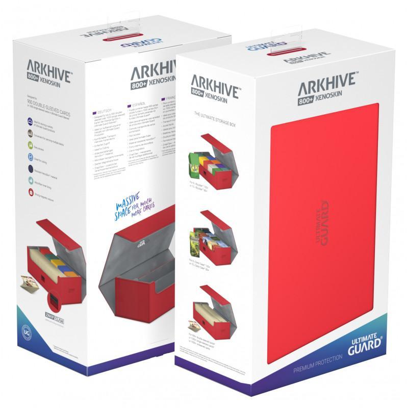 Ultimate Guard Storage Box Arkhive™ 800+ XenoSkin™-Red Storage 800+-Ultimate Guard-Ace Cards &amp; Collectibles