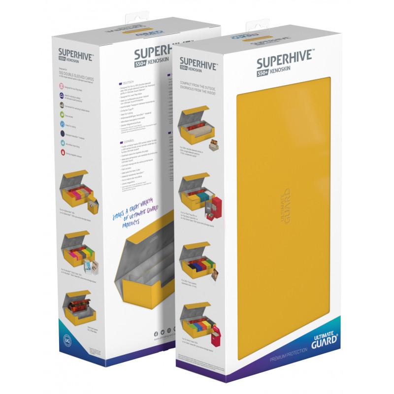 Ultimate Guard Storage Box Superhive™ 550+ XenoSkin™-Yellow Amber-Ultimate Guard-Ace Cards & Collectibles
