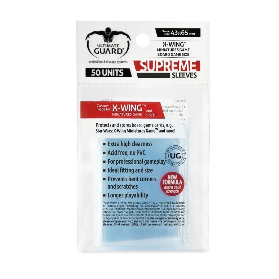 Ultimate Guard Supreme Board Game Sleeves: X-WING - 50pcs-Ultimate Guard-Ace Cards & Collectibles