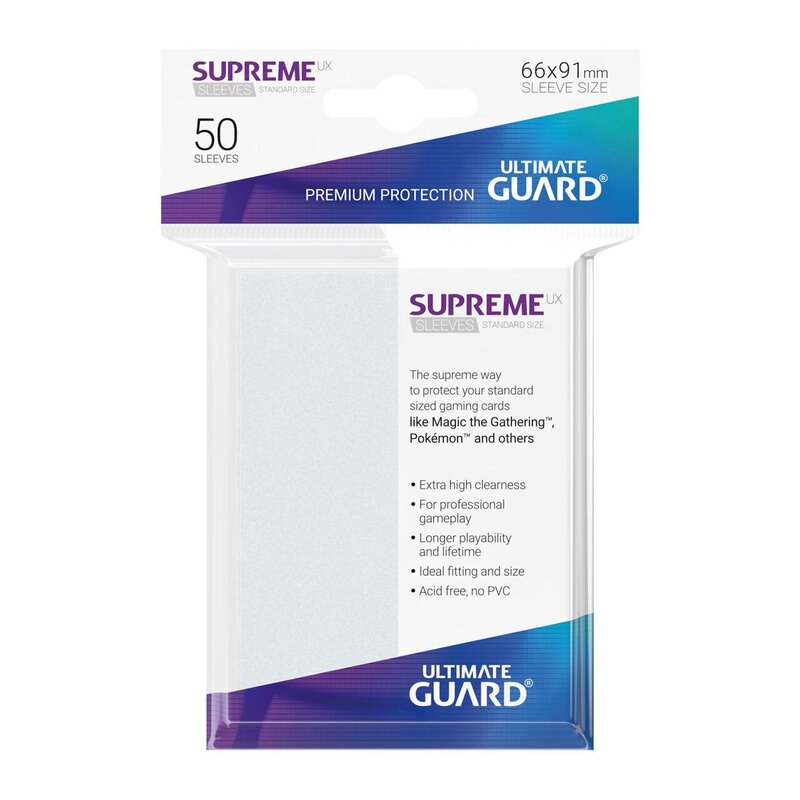 Ultimate Guard Supreme UX Sleeves Standard Size (50pcs)-Frosted-Ultimate Guard-Ace Cards &amp; Collectibles