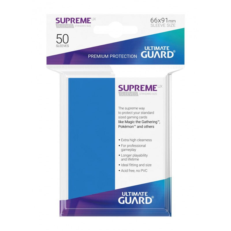 Ultimate Guard Supreme UX Sleeves Standard Size (50pcs)-Royal Blue-Ultimate Guard-Ace Cards &amp; Collectibles