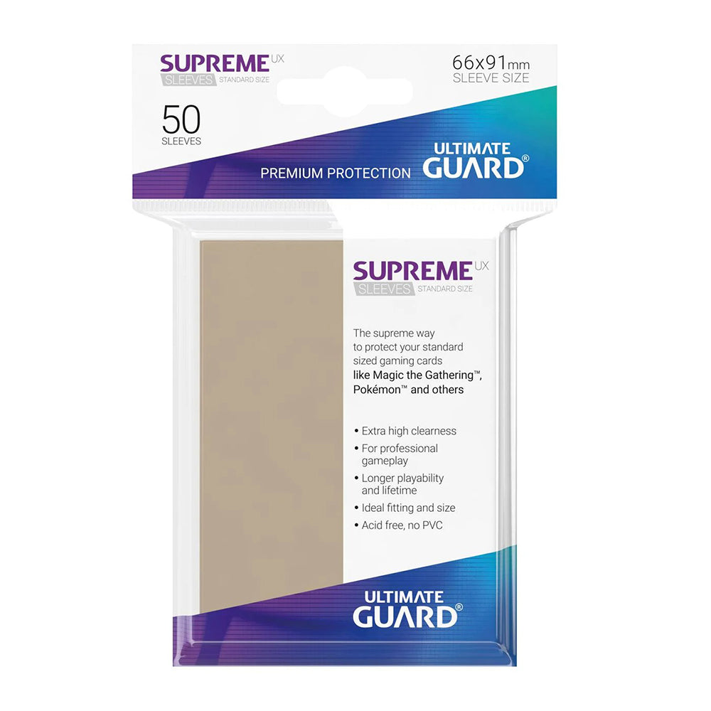 Ultimate Guard Supreme UX Sleeves Standard Size (50pcs)-Sand-Ultimate Guard-Ace Cards &amp; Collectibles