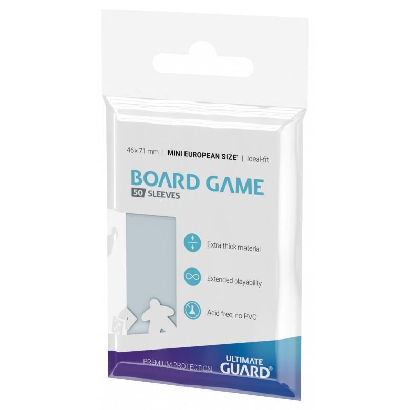 Mini European Board Game Size Clear Card Sleeves (50ct) (On Sale