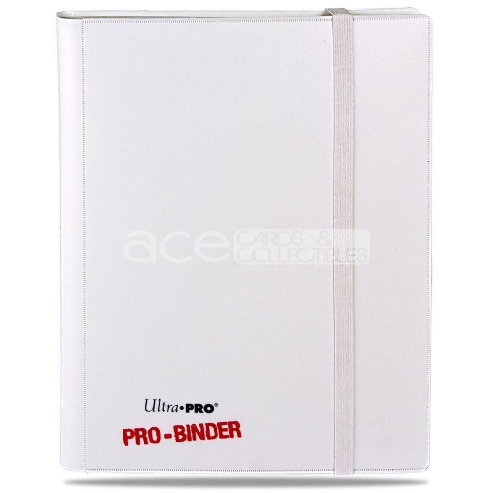 Ultra PRO Album PRO-Binder 9-pocket-White-on-White-Ultra PRO-Ace Cards &amp; Collectibles