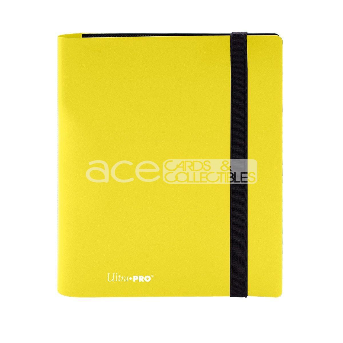Ultra PRO Album PRO-Binder Eclipse 4-pocket-Lemon Yellow-Ultra PRO-Ace Cards &amp; Collectibles
