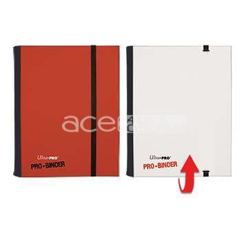 Ultra PRO Album PRO-Binder Flip 4-pocket-Red & White-Ultra PRO-Ace Cards & Collectibles
