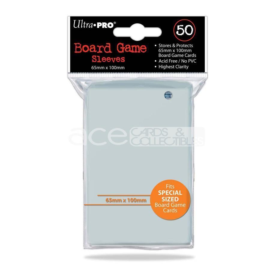 Ultra PRO Board Game Card Sleeve 50ct Fits Special Sized [65mm X 100mm] (Clear)-Ultra PRO-Ace Cards &amp; Collectibles