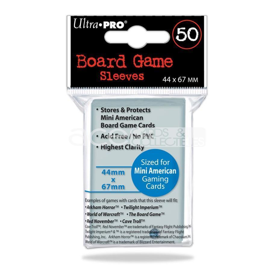 Ultra PRO Board Game Card Sleeve 50ct Mini American Size [41mm X 63mm] (Clear)-Ultra PRO-Ace Cards &amp; Collectibles