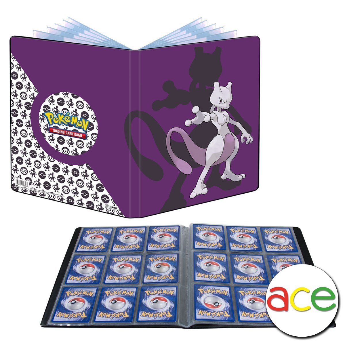 Ultra PRO Card Album Pokemon - 9-Pocket Portfolio "Mewtwo"-Ultra PRO-Ace Cards & Collectibles