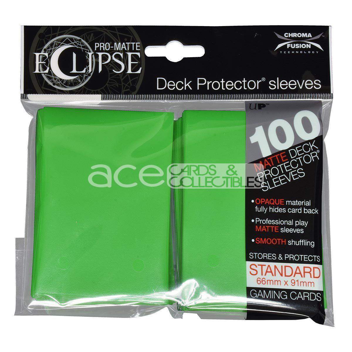 Ultra PRO Card Sleeve Pro-Matte Eclipse Standard 100ct-Lime Green-Ultra PRO-Ace Cards &amp; Collectibles