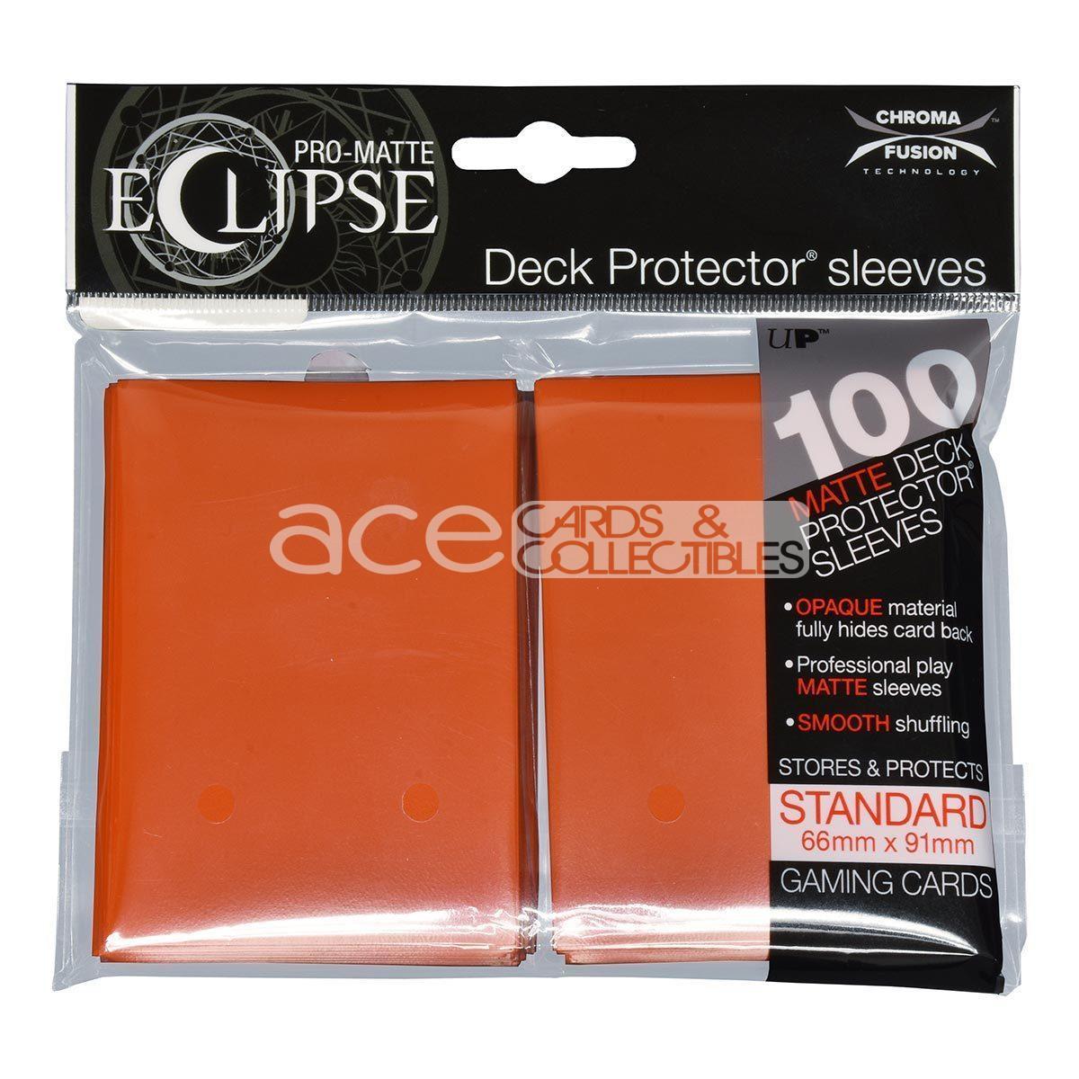 Ultra PRO Card Sleeve Pro-Matte Eclipse Standard 100ct-Pumpkin Orange-Ultra PRO-Ace Cards &amp; Collectibles