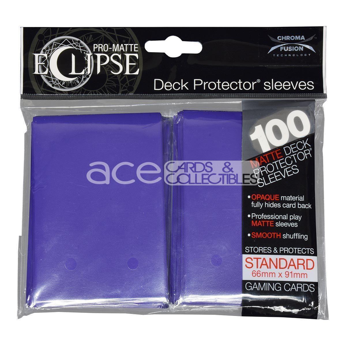 Ultra PRO Card Sleeve Pro-Matte Eclipse Standard 100ct-Royal Purple-Ultra PRO-Ace Cards &amp; Collectibles