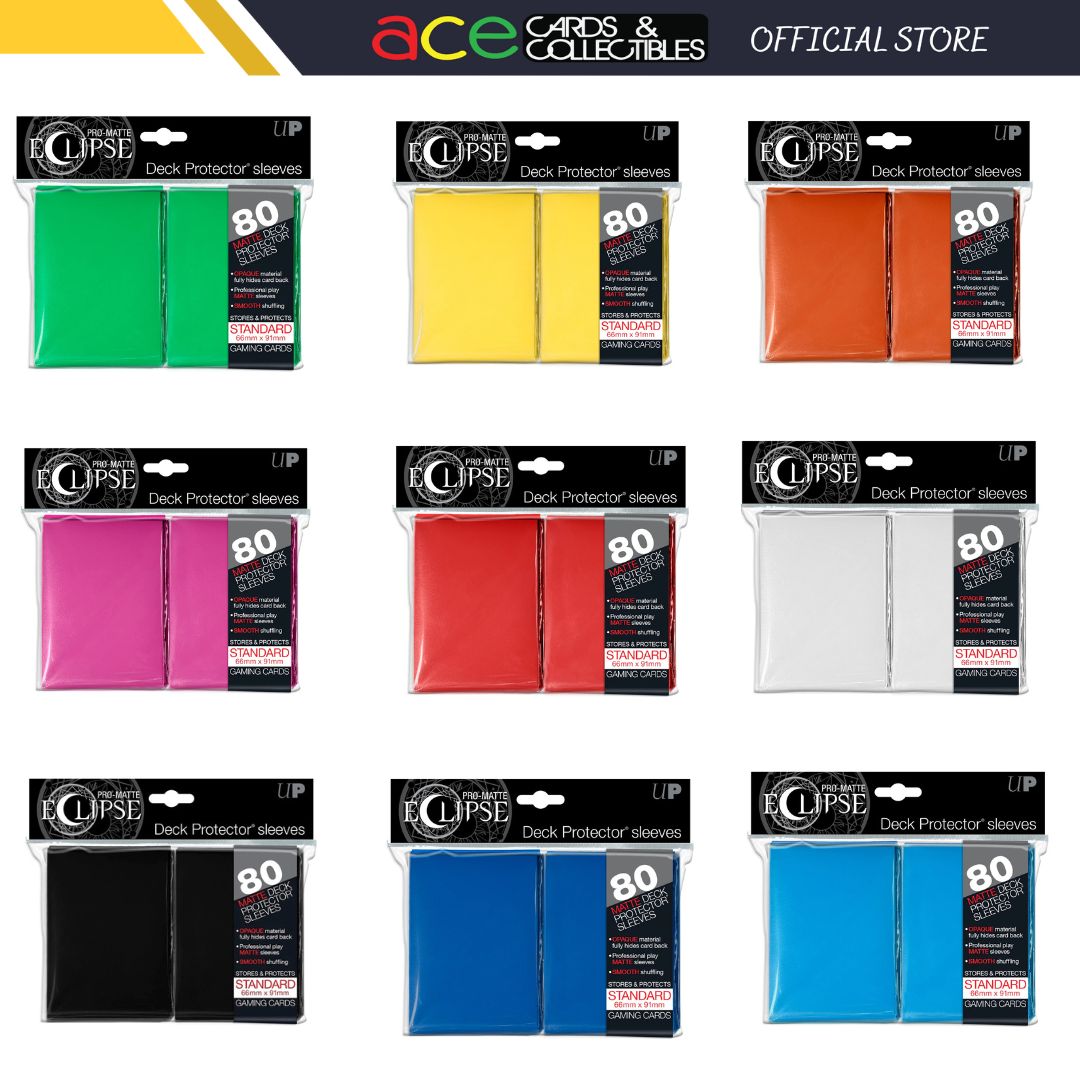 Ultra PRO Card Sleeve Pro-Matte Eclipse Standard 80ct-Black-Ultra PRO-Ace Cards & Collectibles