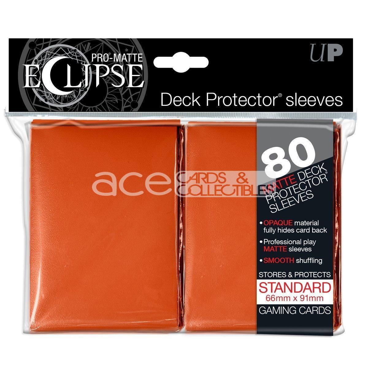 Ultra PRO Card Sleeve Pro-Matte Eclipse Standard 80ct-Orange-Ultra PRO-Ace Cards &amp; Collectibles
