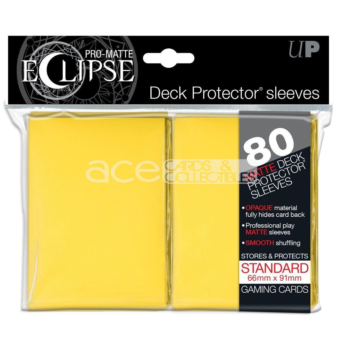 Ultra PRO Card Sleeve Pro-Matte Eclipse Standard 80ct-Yellow-Ultra PRO-Ace Cards &amp; Collectibles
