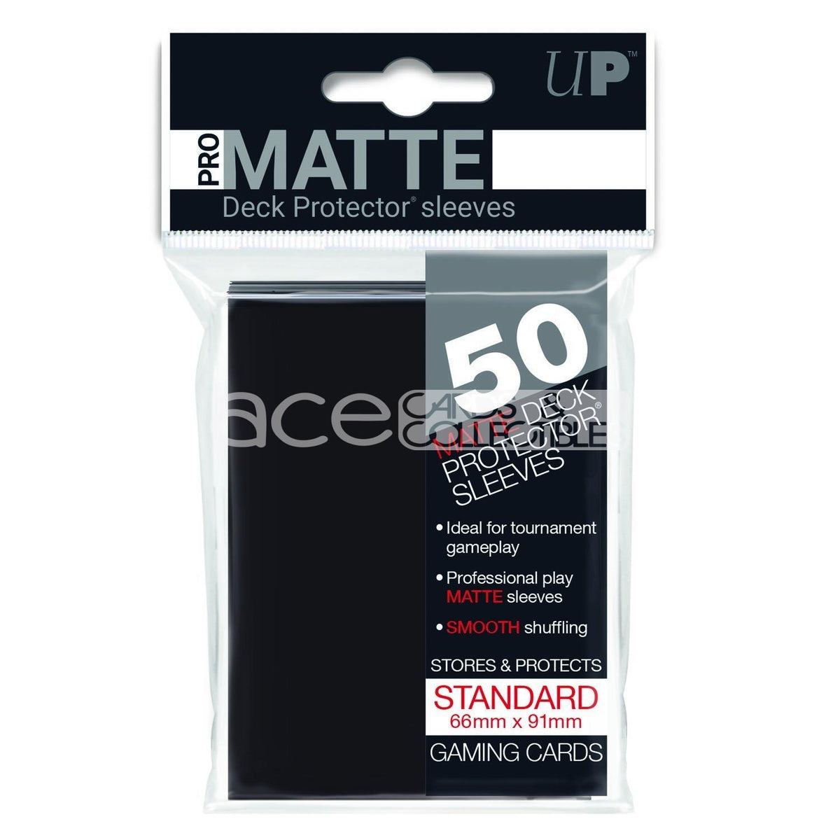Ultra PRO Card Sleeve Pro-Matte Standard 50ct-Black-Ultra PRO-Ace Cards &amp; Collectibles