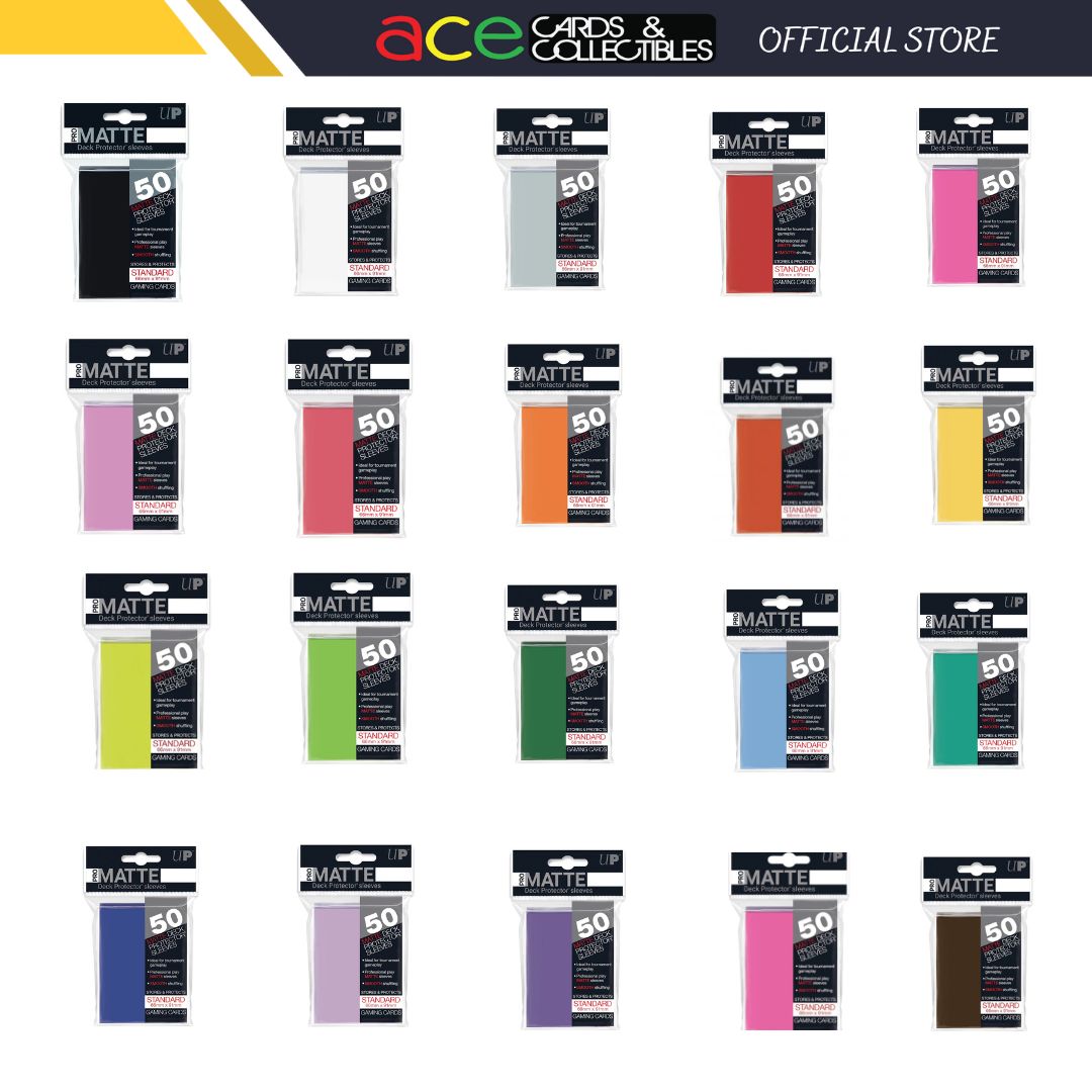 Ultra PRO Card Sleeve Pro-Matte Standard 50ct-Black-Ultra PRO-Ace Cards & Collectibles