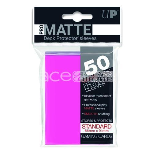 Ultra PRO Card Sleeve Pro-Matte Standard 50ct-Bright Pink-Ultra PRO-Ace Cards &amp; Collectibles
