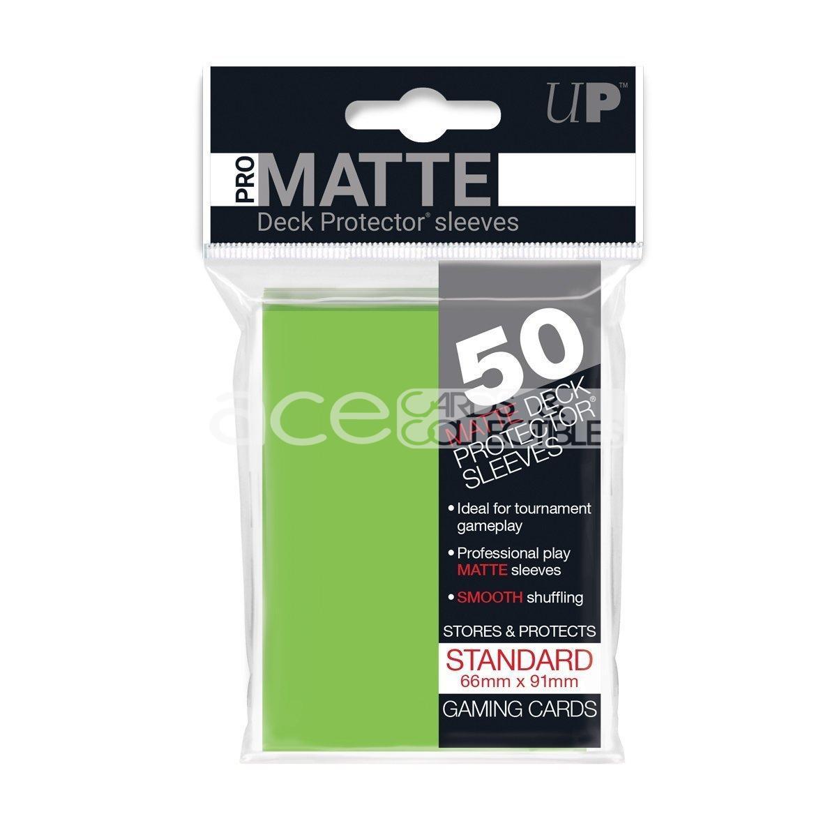 Ultra PRO Card Sleeve Pro-Matte Standard 50ct-Lime Green-Ultra PRO-Ace Cards &amp; Collectibles