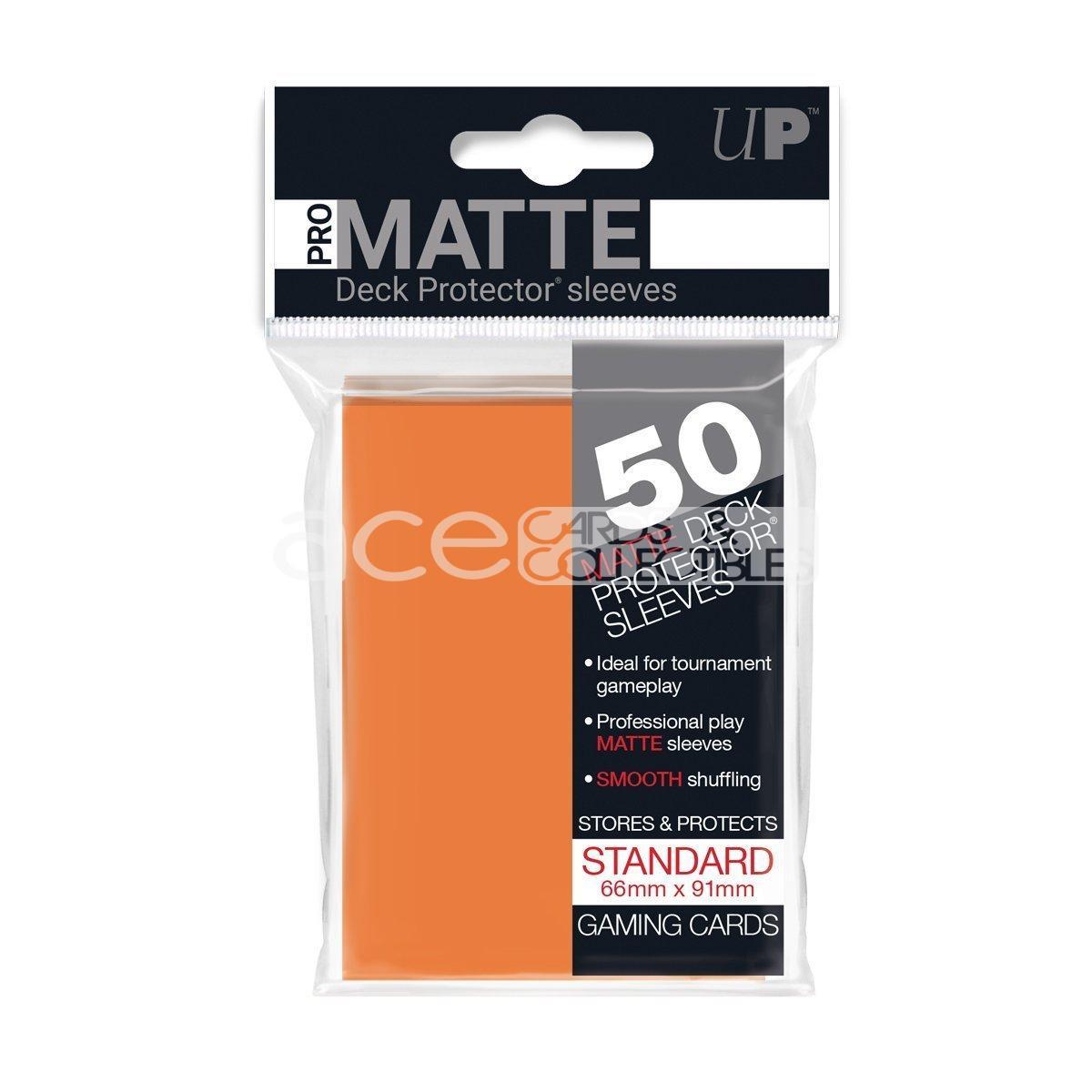 Ultra PRO Card Sleeve Pro-Matte Standard 50ct-Orange-Ultra PRO-Ace Cards & Collectibles