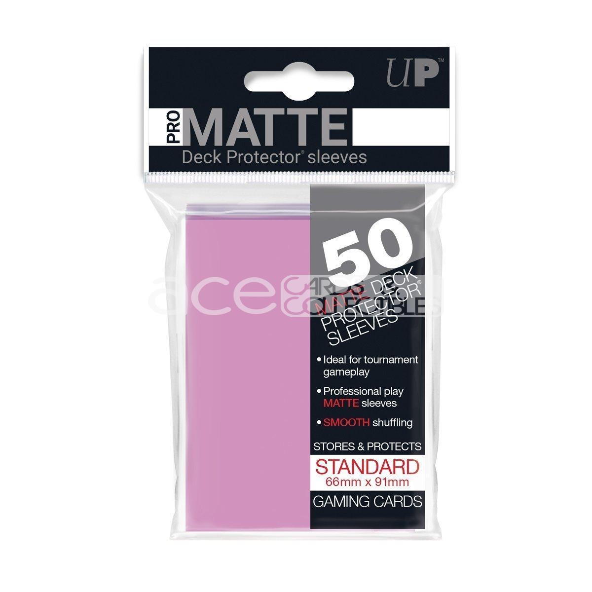 Ultra PRO Card Sleeve Pro-Matte Standard 50ct-Pink-Ultra PRO-Ace Cards & Collectibles