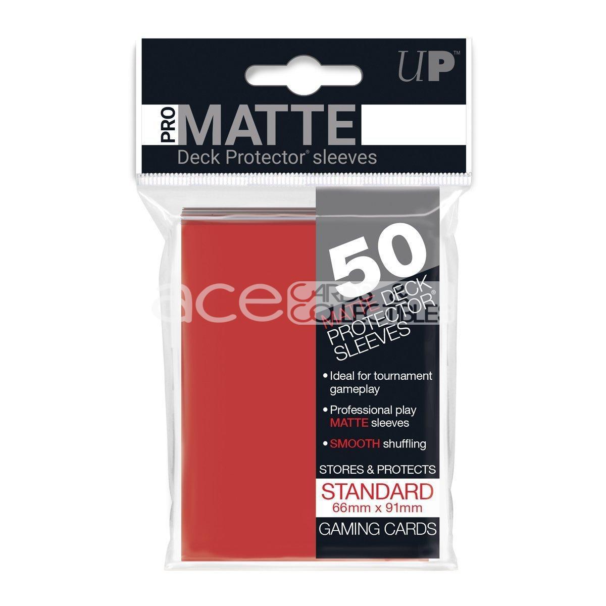 Ultra PRO Card Sleeve Pro-Matte Standard 50ct-Red-Ultra PRO-Ace Cards &amp; Collectibles