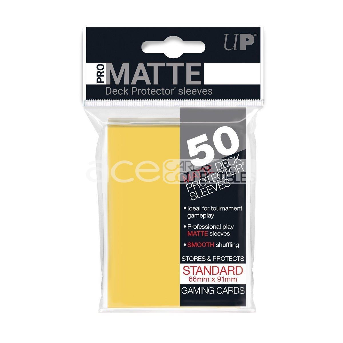 Ultra PRO Card Sleeve Pro-Matte Standard 50ct-Yellow-Ultra PRO-Ace Cards & Collectibles