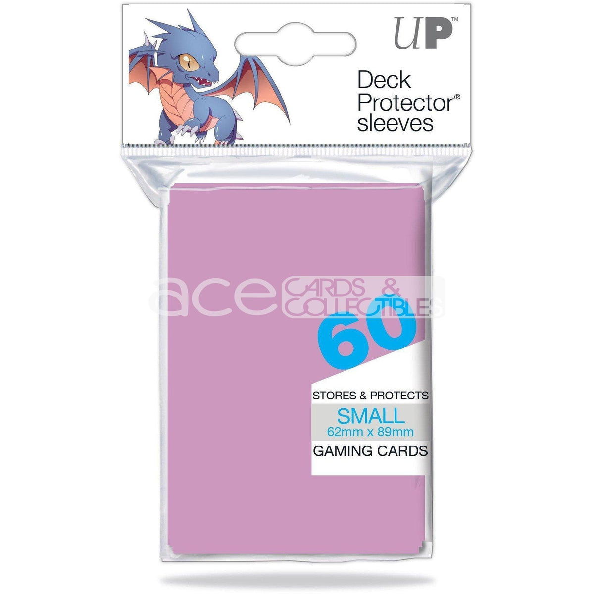 Ultra PRO Card Sleeve Solid Colour Small 60ct-Bright Pink-Ultra PRO-Ace Cards &amp; Collectibles
