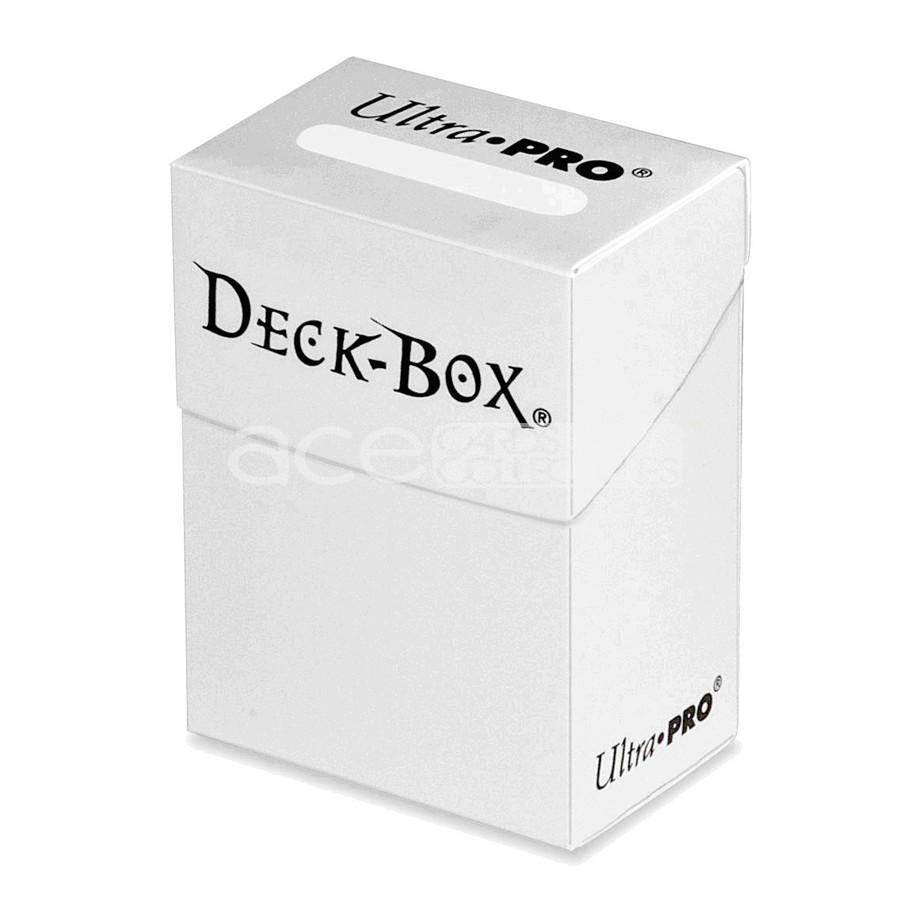 Ultra PRO Deck Box 80+ Solid Colour-White-Ultra PRO-Ace Cards &amp; Collectibles