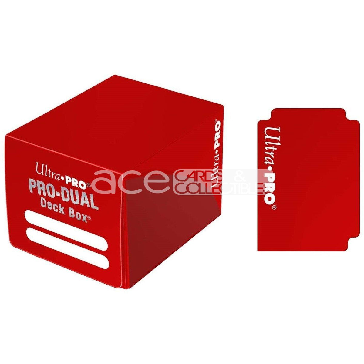 Ultra PRO Deck Box PRO Dual Small 120+-Red-Ultra PRO-Ace Cards &amp; Collectibles