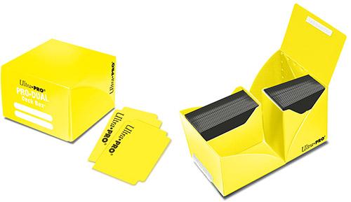 Ultra PRO Deck Box PRO Dual Standard 180+-Yellow-Ultra PRO-Ace Cards &amp; Collectibles