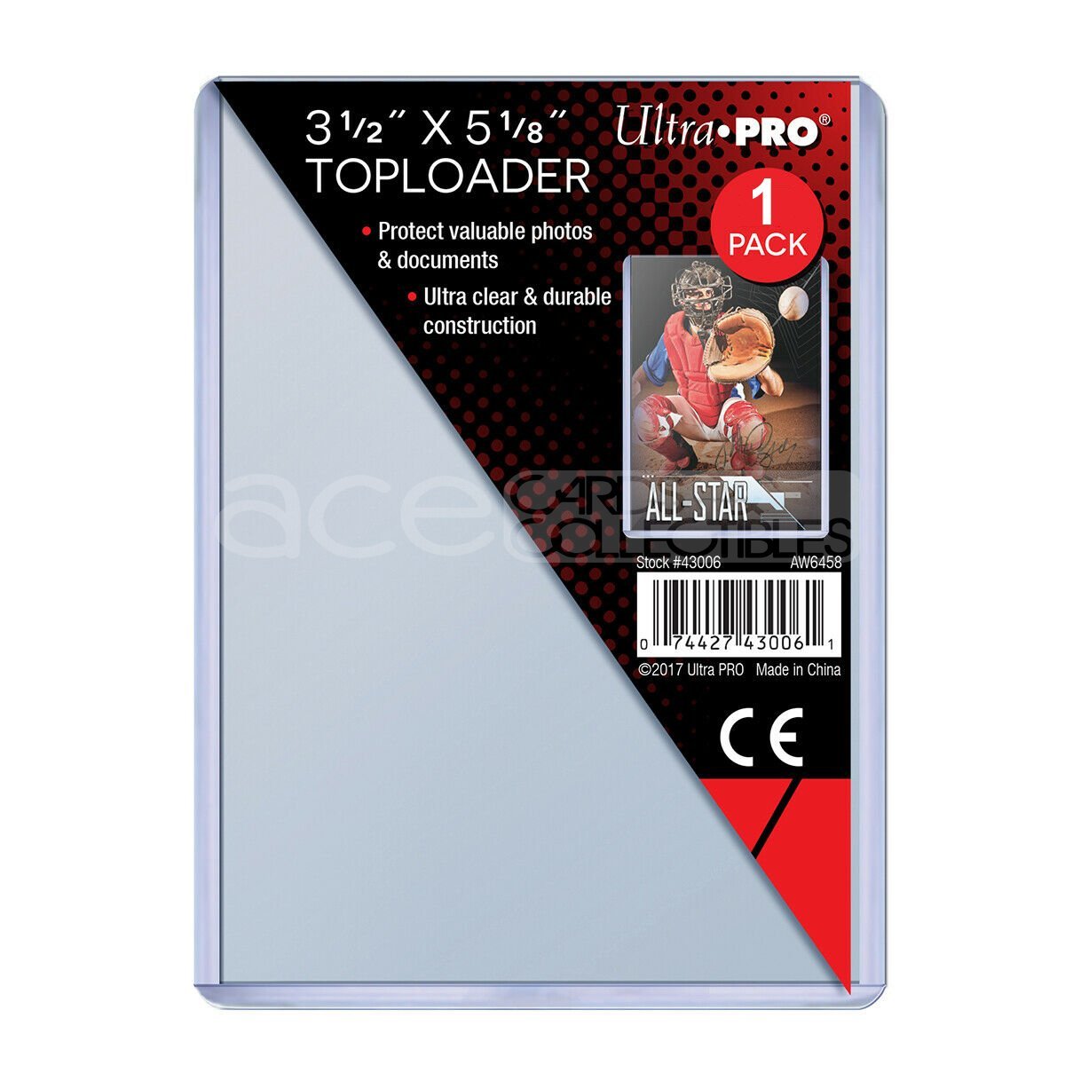 Ultra PRO Toploader 3 1/2' X 5 1/8' (Transformer Card Game Large Card)-Loose Piece (Clear)-Ultra PRO-Ace Cards & Collectibles