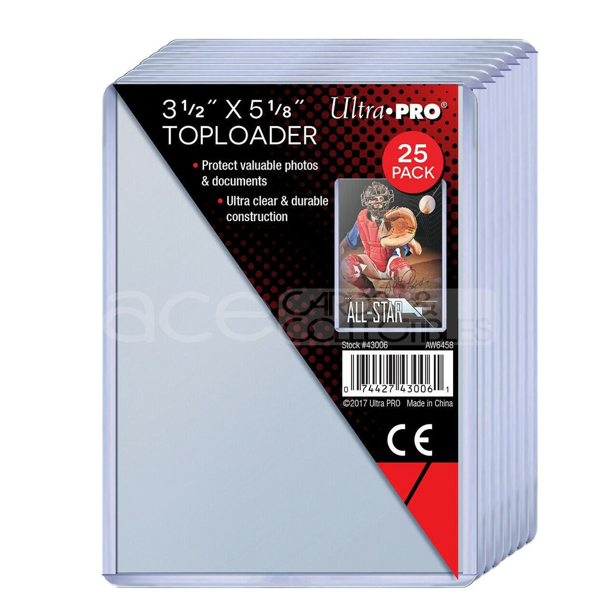 Ultra PRO Toploader 3 1/2&#39; X 5 1/8&#39; (Transformer Card Game Large Card)-Whole Pack (Clear 25pcs)-Ultra PRO-Ace Cards &amp; Collectibles