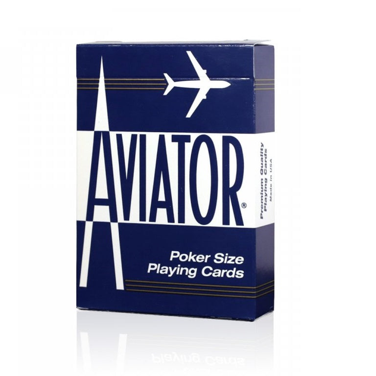 Aviator Standard Playing Cards-Blue-United States Playing Cards Company-Ace Cards &amp; Collectibles