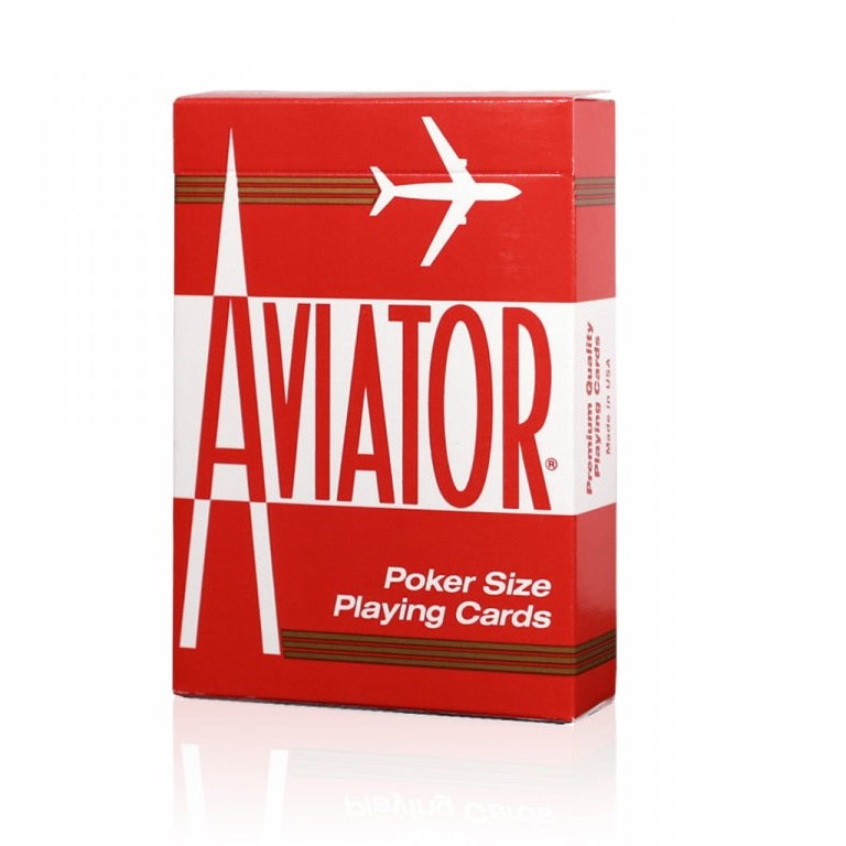 Aviator Standard Playing Cards-Red-United States Playing Cards Company-Ace Cards &amp; Collectibles