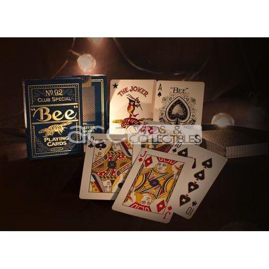 Bee No 92 Club Special Golden Deck Playing Cards-Blue-United States Playing Cards Company-Ace Cards &amp; Collectibles