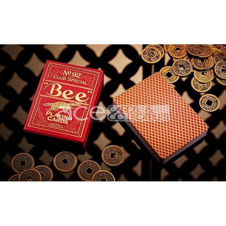 Bee No 92 Club Special Golden Deck Playing Cards-Red-United States Playing Cards Company-Ace Cards &amp; Collectibles