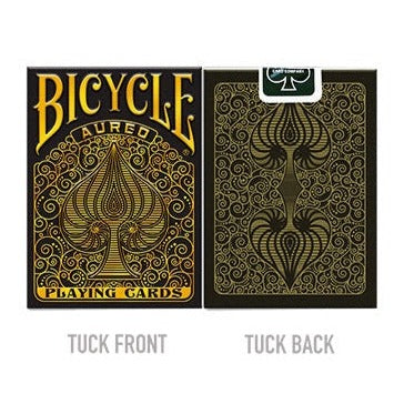 Bicycle Aureo Black Playing Cards-United States Playing Cards Company-Ace Cards &amp; Collectibles