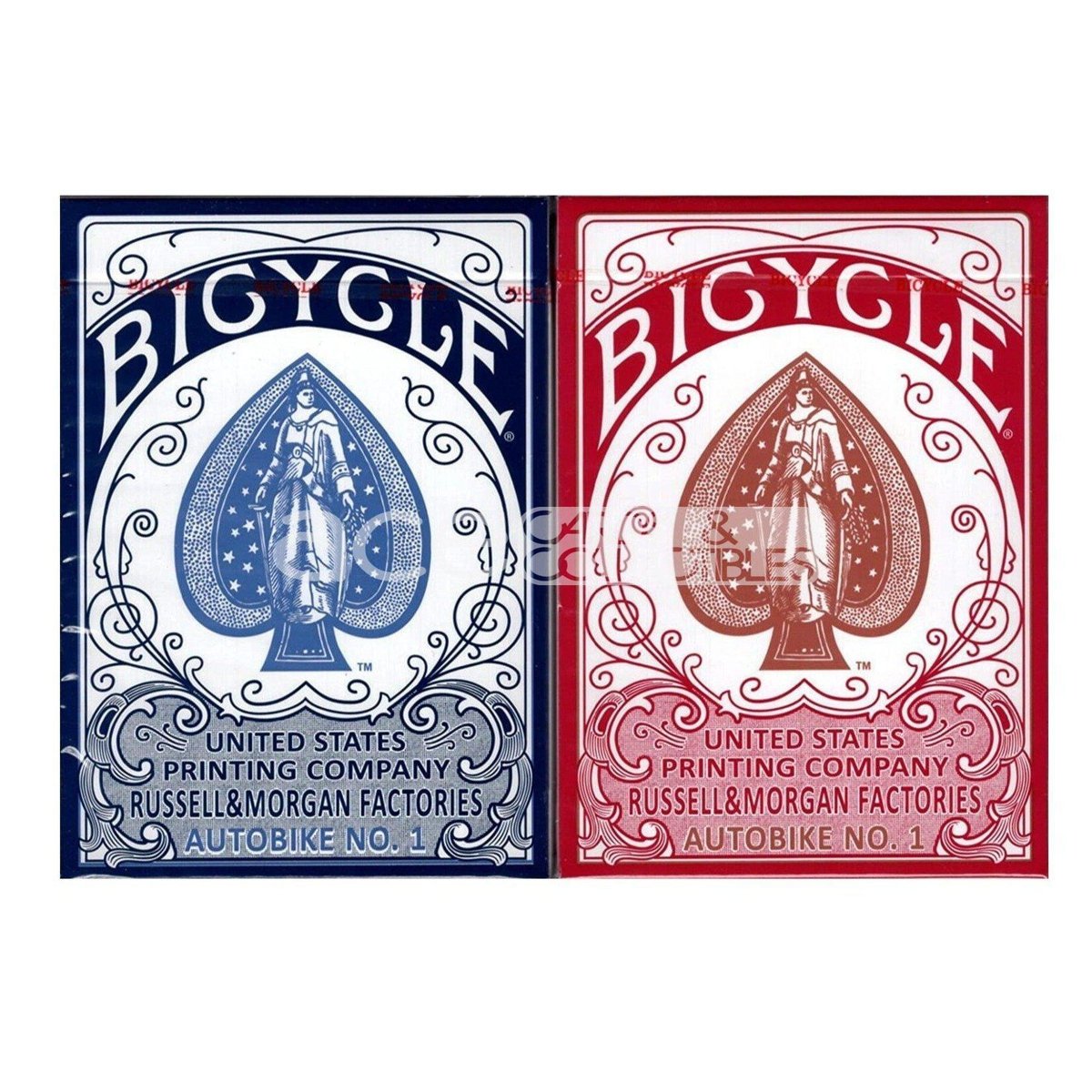 Bicycle Autobike Playing Cards-Red-United States Playing Cards Company-Ace Cards & Collectibles