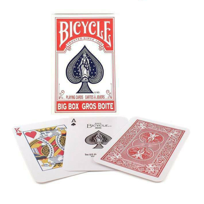 Bicycle Big Box Playing Cards-Red-United States Playing Cards Company-Ace Cards &amp; Collectibles