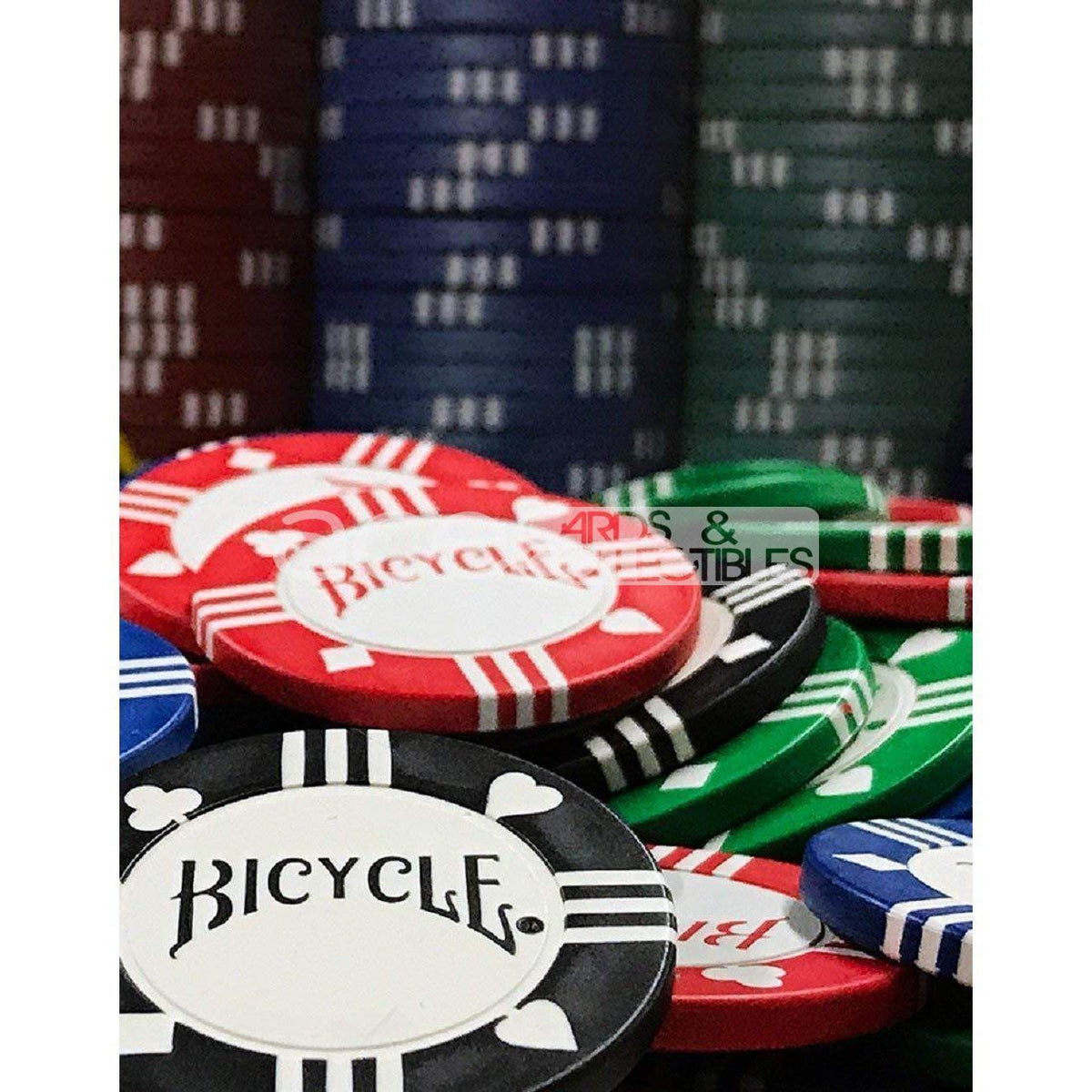 Bicycle Clay Poker Chips Filled 8 Gram (100pcs)-United States Playing Cards Company-Ace Cards &amp; Collectibles