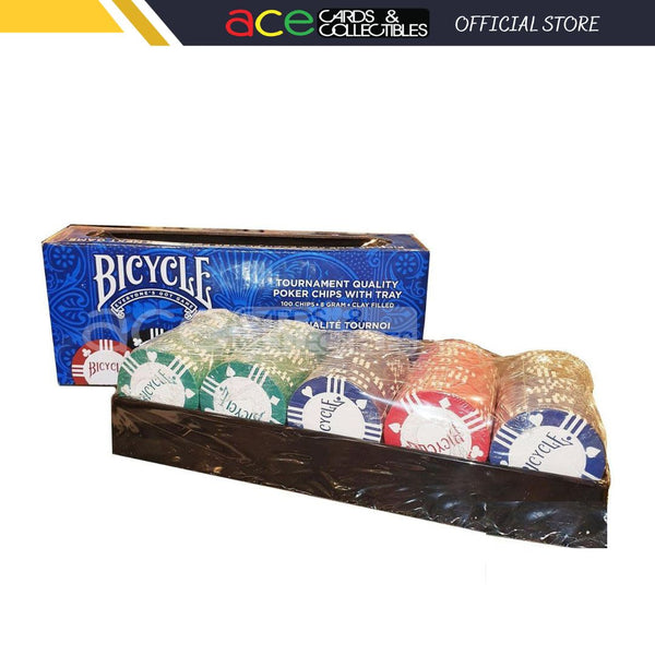 Bicycle Clay Poker Chips Filled 8 Gram (100pcs) Ace Cards & Collectibles